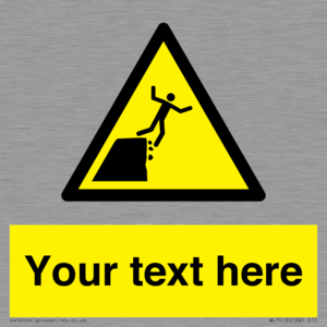 Custom Warning unstable cliff edge